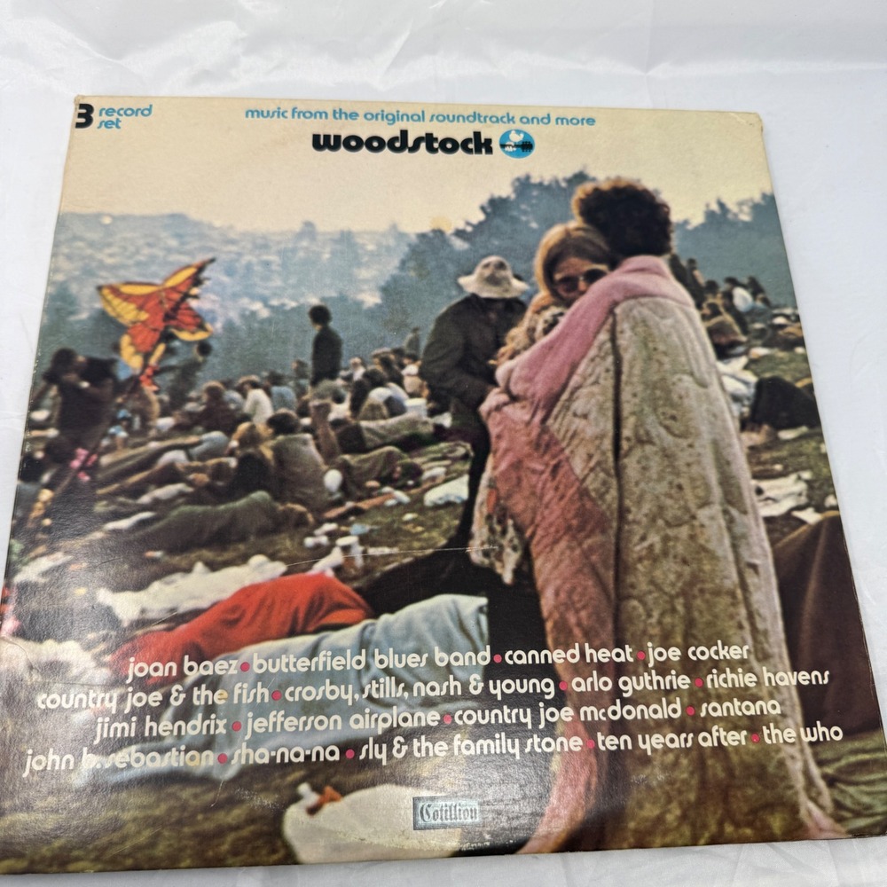 Woodstock Music From Original Soundtrack 3 LP Vinyl Record Cotillion SD 3-500